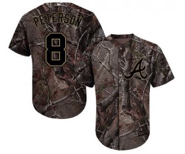 Atlanta Braves #8 Jace Peterson Camo Realtree Collection Cool Base Stitched MLB Jersey