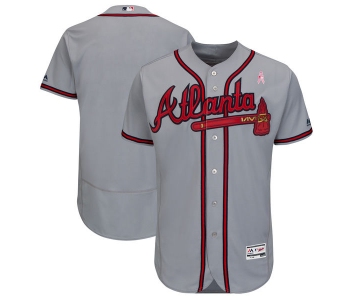 Atlanta Braves Blank Gray 2018 Mother's Day Flexbase Jersey