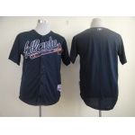 Atlanta Braves Blank Navy Blue Jersey