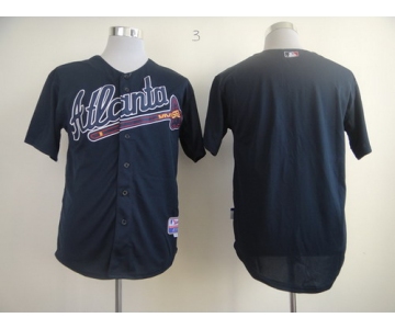 Atlanta Braves Blank Navy Blue Jersey