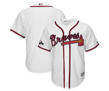 Atlanta Braves Majestic 2019 Postseason Official Cool Base Team White Jersey