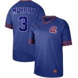 Braves #3 Dale Murphy Royal Authentic Cooperstown Collection Stitched Baseball Jersey