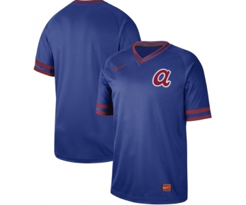 Braves Blank Royal Authentic Cooperstown Collection Stitched Baseball Jersey