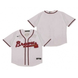 Men's Atlanta Braves Blank White Stitched MLB Cool Base Nike Jersey