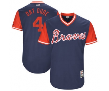 Men's Atlanta Braves Brandon Phillips Dat Dude Majestic Navy 2017 Players Weekend Authentic Jersey