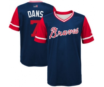 Men's Atlanta Braves Dansby Swanson Dans Majestic Navy 2017 Players Weekend Jersey
