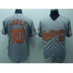 Baltimore Orioles #10 Adam Jones Gray Jersey