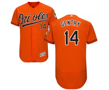 Baltimore Orioles 14 Craig Gentry Orange Flexbase Authentic Collection Stitched Baseball Jersey