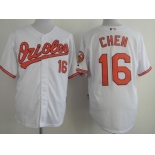 Baltimore Orioles #16 Wei-Yin Chen White Jersey