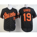 Baltimore Orioles #19 Chris Davis Black Jersey