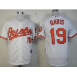 Baltimore Orioles #19 Chris Davis White Jersey