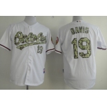 Baltimore Orioles #19 Chris Davis White With Camo Jersey