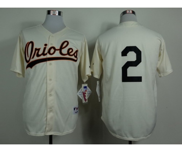 Baltimore Orioles #2 J.J. Hardy 1954 Cream Jersey