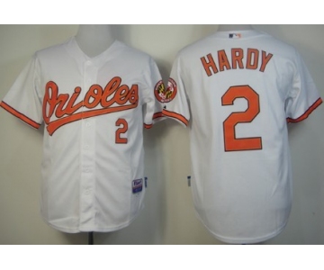 Baltimore Orioles #2 J.J. Hardy White Jersey