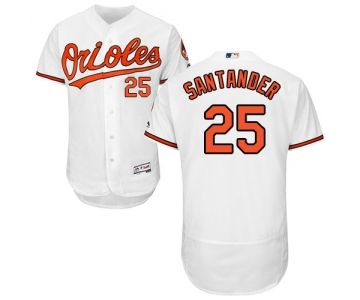 Baltimore Orioles 25 Anthony Santander White Flexbase Authentic Collection Stitched Baseball Jersey
