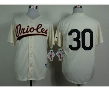 Baltimore Orioles #30 Chris Tillman 1954 Cream Jersey