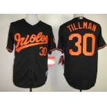 Baltimore Orioles #30 Chris Tillman Black Jersey