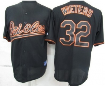 Baltimore Orioles #32 Matt Wieters Black Fashion Jersey