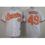 Baltimore Orioles #49 Dylan Bundy White Jersey
