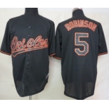 Baltimore Orioles #5 Brooks Robinson Black Fashion Jersey