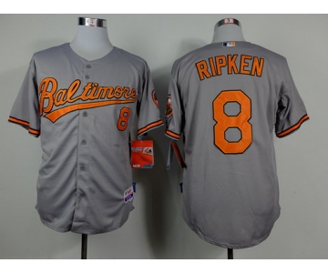 Baltimore Orioles #8 Cal Ripken Gray Cool Base Jersey