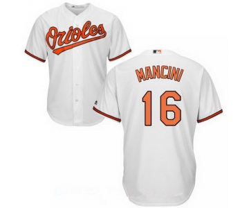Men's Baltimore Orioles #16 Trey Mancini White Home Stitched MLB Majestic Cool Base Jersey