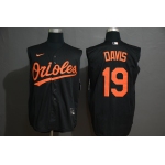 Men's Baltimore Orioles #19 Chris Davis Black 2020 Cool and Refreshing Sleeveless Fan Stitched MLB Nike Jersey