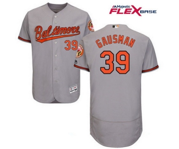 Men's Baltimore Orioles #39 Kevin Gausman Grey Flexbase Authentic Collection MLB Jersey
