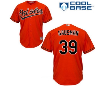 Men's Baltimore Orioles #39 Kevin Gausman Orange Alternate Stitched MLB Majestic Cool Base Jersey