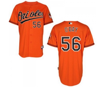 Men's Baltimore Orioles #56 Darren O'day Orange Jersey