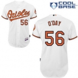 Men's Baltimore Orioles #56 Darren O'day White Jersey