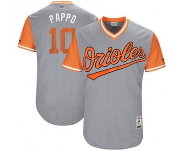 Men's Baltimore Orioles Adam Jones Pappo Majestic Gray 2017 Players Weekend Authentic Jersey
