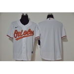 Men's Baltimore Orioles Blank White Stitched MLB Cool Base Nike Jersey