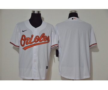Men's Baltimore Orioles Blank White Stitched MLB Cool Base Nike Jersey