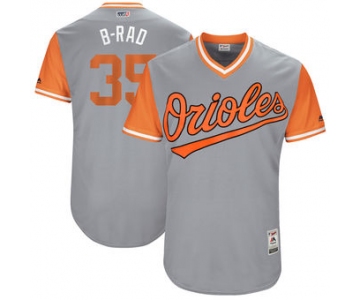 Men's Baltimore Orioles Brad Brach B-Rad Majestic Gray 2017 Players Weekend Authentic Jersey