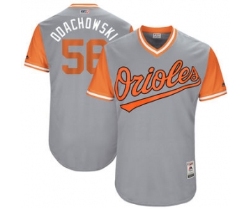 Men's Baltimore Orioles Darren O'Day Odachowski Majestic Gray 2017 Players Weekend Authentic Jersey