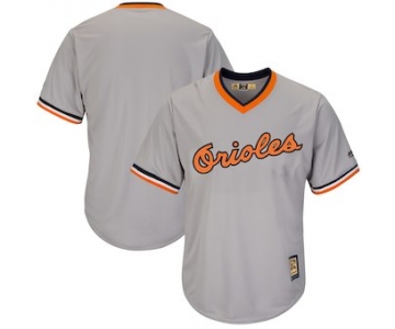 Men's Baltimore Orioles Majestic Blank Gray Cooperstown Cool Base Team Jersey