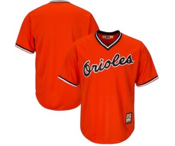 Men's Baltimore Orioles Majestic Blank Orange Alternate Big & Tall Cooperstown Cool Base Team Jersey