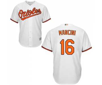 Orioles #16 Trey Mancini White New Cool Base Stitched Baseball Jersey
