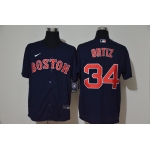 Men's Boston Red Sox #34 David Ortiz Navy Blue Stitched MLB Cool Base Nike Jersey