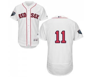 Red Sox #11 Rafael Devers White Flexbase Authentic Collection 2018 World Series Stitched MLB Jersey