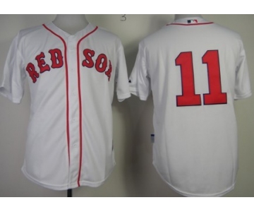 Boston Red Sox #11 Clay Buchholz White Jersey