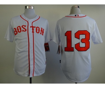 Boston Red Sox #13 Hanley Ramirez 2014 White Jersey