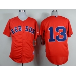 Boston Red Sox #13 Hanley Ramirez Red Jersey