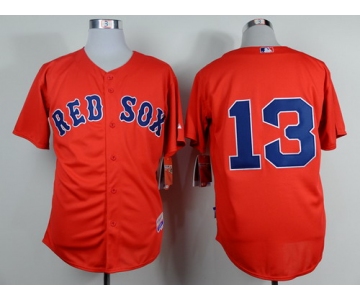 Boston Red Sox #13 Hanley Ramirez Red Jersey