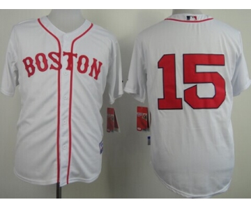 Boston Red Sox #15 Dustin Pedroia 2014 White Jersey