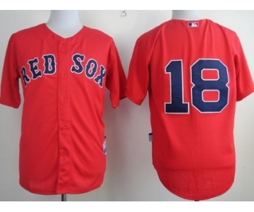 Boston Red Sox #18 Shane Victorino Red Jersey