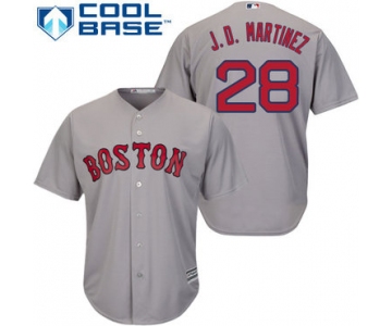 Boston Red Sox #28 J. D. Martinez Grey New Cool Base Stitched MLB Jersey