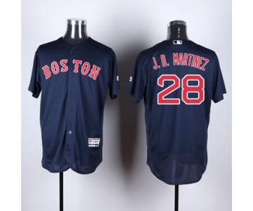 Boston Red Sox #28 J. D. Martinez Navy Blue Flexbase Authentic Collection Stitched MLB Jersey