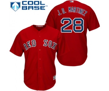 Boston Red Sox #28 J. D. Martinez Red New Cool Base Stitched MLB Jersey
